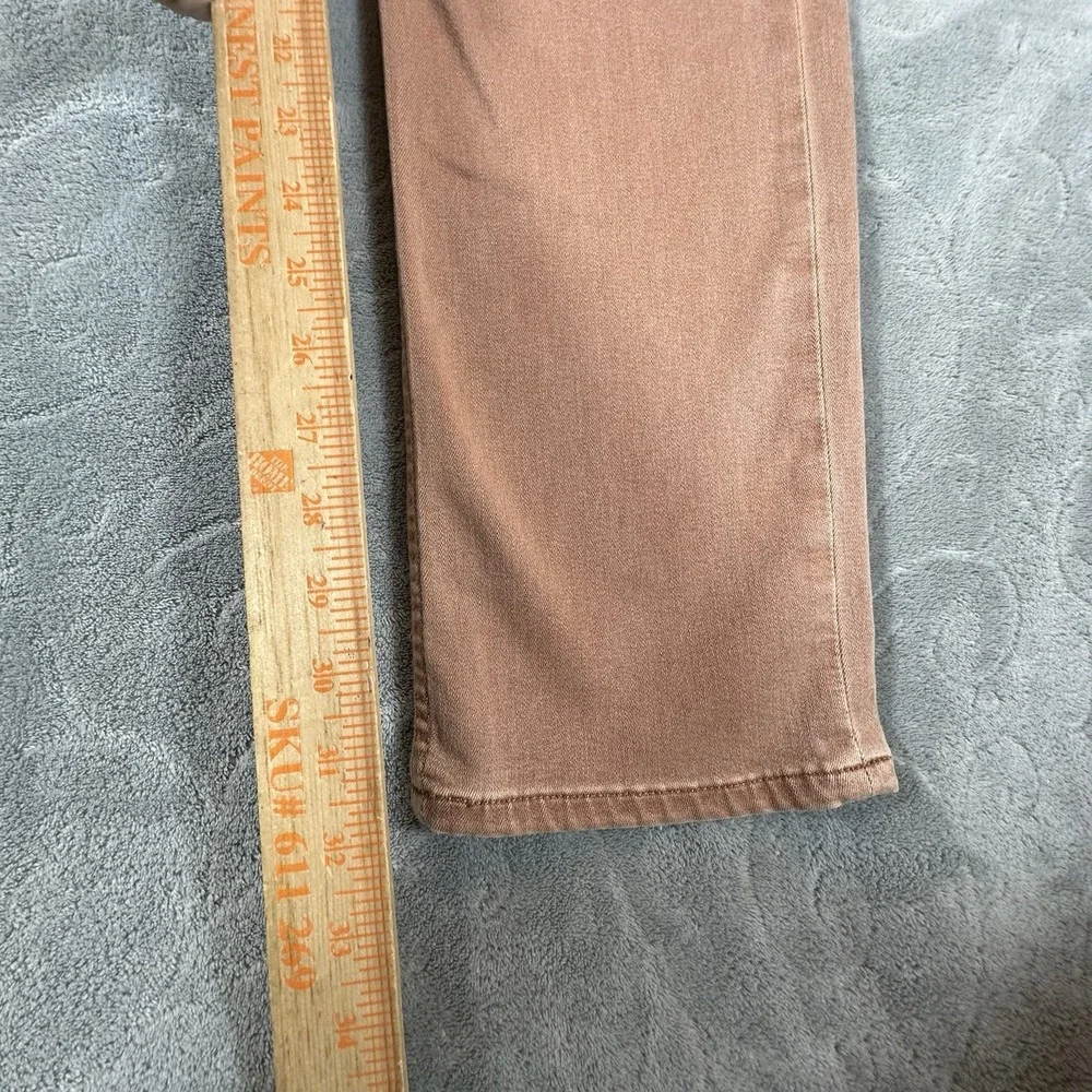 PAIGE FEDERAL Mens 31x32 Rust Brown Wash Jeans Pants Stretch Soft Slim Straight